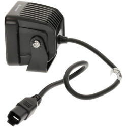 Netiesioginio apšvietimo LED darbo šviestuvas, 40 W, 4800 lm, kvadratinis, 12/24 V, baltas, 81 x 82,5 x 67,5 mm „Deutsch“ kištuk