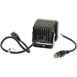 Netiesioginio apšvietimo LED darbo šviestuvas, 40 W, 4800 lm, kvadratinis, 12/24 V, baltas, 81 x 82,5 x 67,5 mm „Deutsch“ kištuk