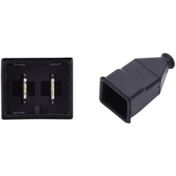 Halogeninis darbo žibintas, kvadratinis, 12/24V, baltas, 112x97x126,5 mm AMP kištukas, „Ultrabeam“ iš Hella 1GA007506002