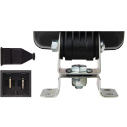 Darbo žibintas Halogeninis, stačiakampis, 12/24V, baltas, gnybtas, 112x139x152mm, AMP/plieninis gnybtas, „Ultrabeam“ iš Hella 1G