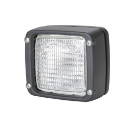 Darbo žibintas Halogeninis, kvadratinis, 12/24V, baltas, 112x94,3x102mm, AMP/Plokščio kontakto įvorė, Hella 1GA007506111
