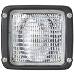 Darbo žibintas Halogeninis, kvadratinis, 12/24V, baltas, 112x94,3x102mm, AMP/Plokščio kontakto įvorė, Hella 1GA007506111