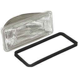 Darbo šviestuvas halogeninis, stačiakampis, skaidrus, 139,4x63 mm, Vapormatic VPM3732