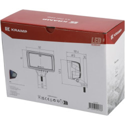 Darbo žibintas LED, 40W, 5600lm, stačiakampis, 12/24V, baltas, 157x117x76,3mm, prožektorius, 12 LED LA10630