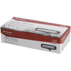 LED darbo žibintas, 18 W, 1620 lm, stačiakampis, baltas, 160 x 60 x 70 mm, taškinis, Kramp (8 vnt. dėžutėje) LA10902BOX