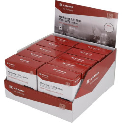 Darbo žibintas LED, 27 W, 2376 lm, stačiakampis, baltas, 107 x 38,8 x 136 mm, prožektorius, Kramp (10 vnt. dėžutė) LA10904BOX