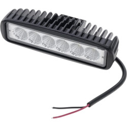 Darbo žibintas LED, 3W, 1350lm, stačiakampis, 12/24V, skaidrus, 50x60x160mm, 6 LED, Vapormatic VLC6138