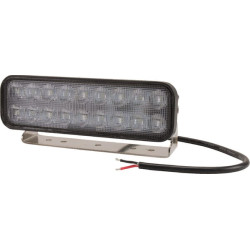 Darbo žibintas LED, 54W, 3960lm, stačiakampis, 10/30V, 180x55x38mm, prožektorius, Kramp LA10049