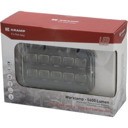 LED darbo žibintas, 60 W, 5600 lm, stačiakampis, 9–36 V, 150 x 90 x 88 mm, neakinantis prožektorius, Kramp LA10520