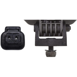 Darbo žibintas LED, 26 W, 1850 lm, stačiakampis, 12/24 V, permatomas „Deutsch“ kištukas, 6 LED, Hella 1GA996488011