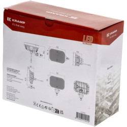 Darbo žibintas LED, 30 W, 4200 lm, stačiakampis, 10–30 V, baltas, prožektorius, „Deutsch + ITT“ kištukas, 30 LED, Kramp LA10556