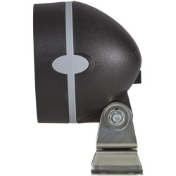 Halogeninis darbo žibintas, 55/70 W, apvalus, 12/24 V, skaidrus, korpusas: pilkas, 110 x 103 x 170 mm AMP kištukas, Hella 1GM996