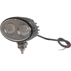 Apsauginis LED žibintas, mėlynas, 10 W, 250 lm, ovalus, 10–80 V, taškinis, 2 LED, Kramp LA10601