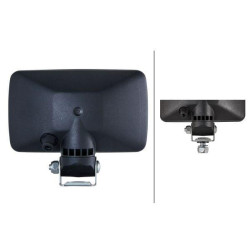 Darbo žibintas halogeninis, 55/70W, stačiakampis, 12/24V, baltas, 154x77x128mm AMP kištukas, Hella 1GA006876001