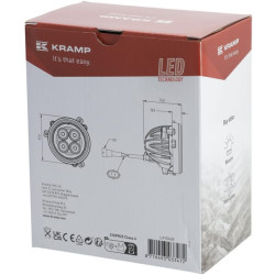 Darbo žibintas LED, 40W, 4800lm, apvalus, prožektorius, Kramp LA10428
