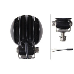 Darbinis LED žibintas, 1800 lm, apvalus, 12/24 V, baltas, Ø 83 mm, taškinis spindulys, 3 LED, Hella 1G0996476011