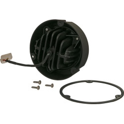 Darbo žibintas LED, 36 W, 4000 lm, apvalus, 10–30 V, Ø 119 mm, AMP 2 kontaktų, platus srautas, 3 LED, Kramp LA10415