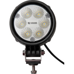 Darbo žibintas LED, 24 W, 1500 lm, apvalus, 10/30 V, Ø 117 mm, prožektorius, 6 LED, Kramp LA10009