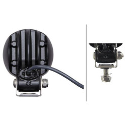 Darbo žibintas LED, 2500lm, apvalus, 12/24V, baltas, Ø 83mm, prožektorius, 3 LED, Hella 1G0996476001