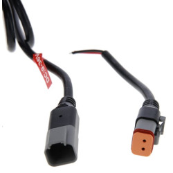 Darbinis LED žibintas, 54W, 5100lm, apvalus, 12/24V, Ø133x75mm, „Deutsch“ kištukas, prožektorius, 9 LED, rankena + jungiklis LA1