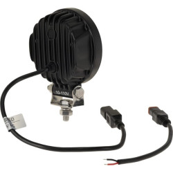 Darbo žibintas LED, 19W, 3360lm, apvalus, 10-110V, Ø110x140x42mm Deutsch kištukas, prožektorius, 16 LED, Kramp LA100971