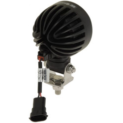 Darbinis LED žibintas, 40 W, 4000 lm, apvalus, baltas, 10/30 V, 84 x 126 x 71,8 mm, AMP kištukas, taškinis spindulys, 4 LED, 360