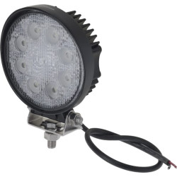 Darbo žibintas LED, 24W, 1920lm, apvalus, 10/30V, Ø 110mm, prožektorius, 8 LED, Kramp LA10025