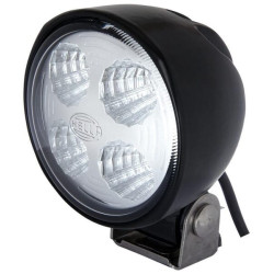 Darbo žibintas LED, 800lm, apvalus, 12/24V, skaidrus, tvirtinamas varžtais, Ø 83mm, 4 LED, Hella 1G0996276453