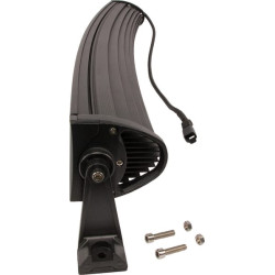 LED darbo žibintų juosta, 180 W, 15300 lm, stačiakampė, 12/24 V, balta, 825,5 x 79,5 mm „Deutsch“ kištukas, kombinuota, lenkta, 