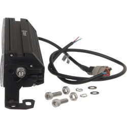 LED žibintų juosta, 72 W, 3900 lm, stačiakampė, 12/48 V, balta, 306 x 90 x 57 mm, „Deutsch“ 3 kontaktų, dienos šviesos / tolimos