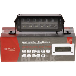 LED darbo žibintų juosta, 60 W, 5040 lm, stačiakampė, 12/24 V, balta/oranžinė, 204 x 70 x 67 mm „Deutsch“ kištukas, Combo, tiesi