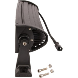 LED darbo žibintų juosta, 72 W, 6120 lm, stačiakampė, 12/24 V, balta, 351,6 x 79,5 mm „Deutsch“ kištukas, kombinuota, lenkta, 24