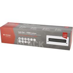 LED darbo žibintų juosta, 120 W, 10080 lm, stačiakampė, 12/24 V, balta/oranžinė, 358,4 x 70 x 78,6 mm „Deutsch“ kištukas, kombin