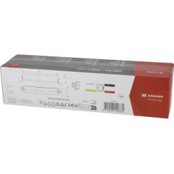 LED darbo žibintų juosta, 120 W, 10080 lm, stačiakampė, 12/24 V, balta/oranžinė, 358,4 x 70 x 78,6 mm „Deutsch“ kištukas, kombin