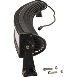 LED darbo žibintų juosta, 300 W, 25500 lm, stačiakampė, 12/24 V, balta, 1371,6 x 79,5 mm „Deutsch“ kištukas, kombinuota, lenkta,