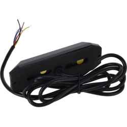 Mirksintis įspėjamasis žibintas / šoninis gabaritinis žibintas LED, stačiakampis, 12/24V, oranžinis/oranžinis, 129x41x14mm, 12/4