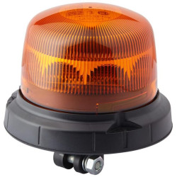 Mirksintis LED švyturėlis, 10 W, apvalus, 12/24 V, geltonas, montuojamas ant stulpo, Ø 165 mm x 125 mm, 16 LED, Hella 2XD0139790