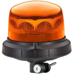 Mirksintis LED švyturėlis, 10 W, apvalus, 12/24 V, geltonas, montuojamas ant stulpo, Ø 165 mm x 125 mm, 16 LED, Hella 2XD0139790