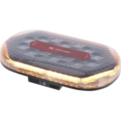 Mini šviesos juosta LED, įkraunama, su nuotolinio valdymo pultu, gintaro spalvos, magnetinė, 326x63x184 mm, 48 didelės galios LE