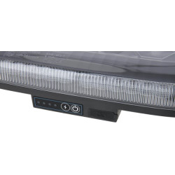 Mini šviesos juosta LED, įkraunama, su nuotolinio valdymo pultu, gintaro spalvos, magnetinė, 326x63x184 mm, 48 didelės galios LE