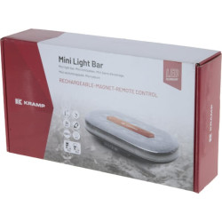 Mini šviesos juosta LED, įkraunama, su nuotolinio valdymo pultu, gintaro spalvos, magnetinė, 326x63x184 mm, 48 didelės galios LE