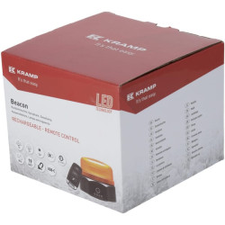 LED švyturėlis, įkraunamas, nuotolinio valdymo pultas, 19 W, gintaro spalvos, magnetinis, Ø 114 x 104 mm LA20091