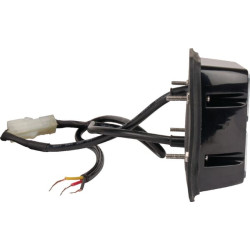 Įspėjamasis LED žibintas, 24 W, 12–24 V, geltonas, tvirtinamas varžtais, 132 x 66 x 30 mm, 8 LED, Kramp LA20012