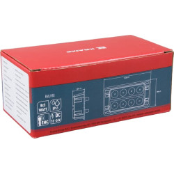 Įspėjamasis LED žibintas, 24 W, 12–24 V, geltonas, tvirtinamas varžtais, 132 x 66 x 30 mm, 8 LED, Kramp LA20012