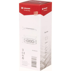 Mirksintis įspėjamasis šviesos diodas, stačiakampis, 10/30 V, žalias, 82 x 30 x 9 mm, 3 šviesos diodai, Kramp LA20073G