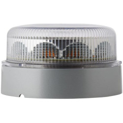 Mirksintis LED švyturėlis, 10 W, apvalus, 12/24 V, skaidrus/geltonas, tvirtinamas varžtais, Ø 149 mm x 88 mm, 10 LED, Hella 2XD0