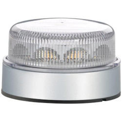 Mirksintis LED švyturėlis, 10 W, apvalus, 12/24 V, skaidrus/geltonas, tvirtinamas varžtais, Ø 149 mm x 88 mm, 10 LED, Hella 2XD0
