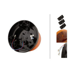 Besisukantis švyturėlis, tvirtinamas varžtais, 12/24V, „RotaLED Compact“, gamintojas Hella 2RL014979001