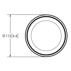 Švyturėlis LED, 12–24 V, geltonas, 1 lanksčios jungtys, ECCOLED BRONZINĖ ECCO EB5011A
