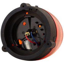 Halogeninis besisukantis švyturėlis, apvalus, 24 V, gintaro spalvos, tvirtinamas varžtais, Ø 130 mm x 174 mm, Hella 2RL007337011